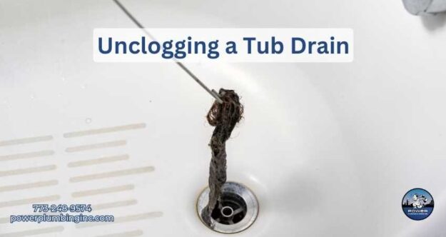 Unclogging a tub drain